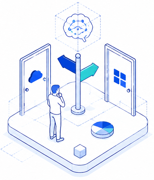 Organisations facing platform or AI-adoption decisions